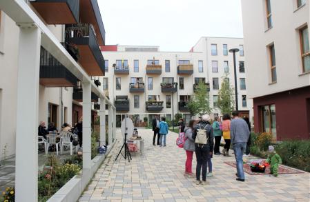 Gebäudeansicht Wohngemeinschaft im "Quartier Wir"