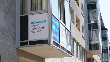 Außenansicht der Diakonie-Station Hellersdorf-Marzahn