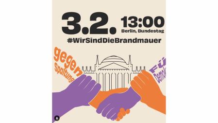 Bild des Flyers - Wir sind die Brandmauer